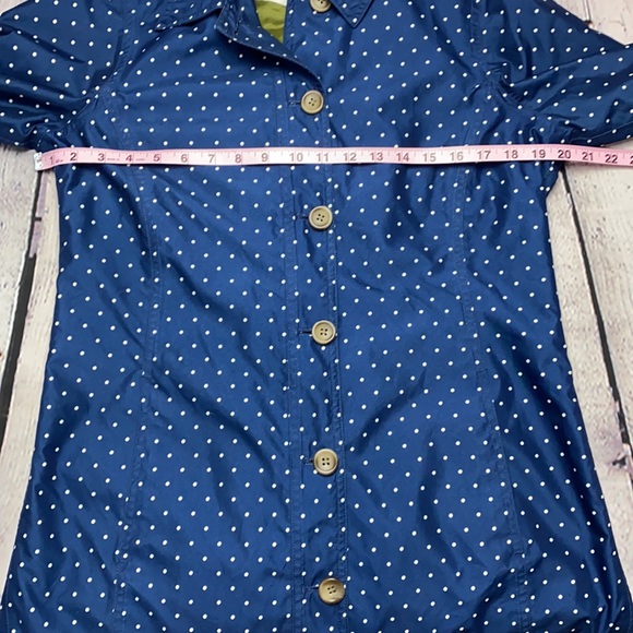 LANDS’ END Navy/White Dots Jacket Size: Small (6-8) - Picture 7 of 17